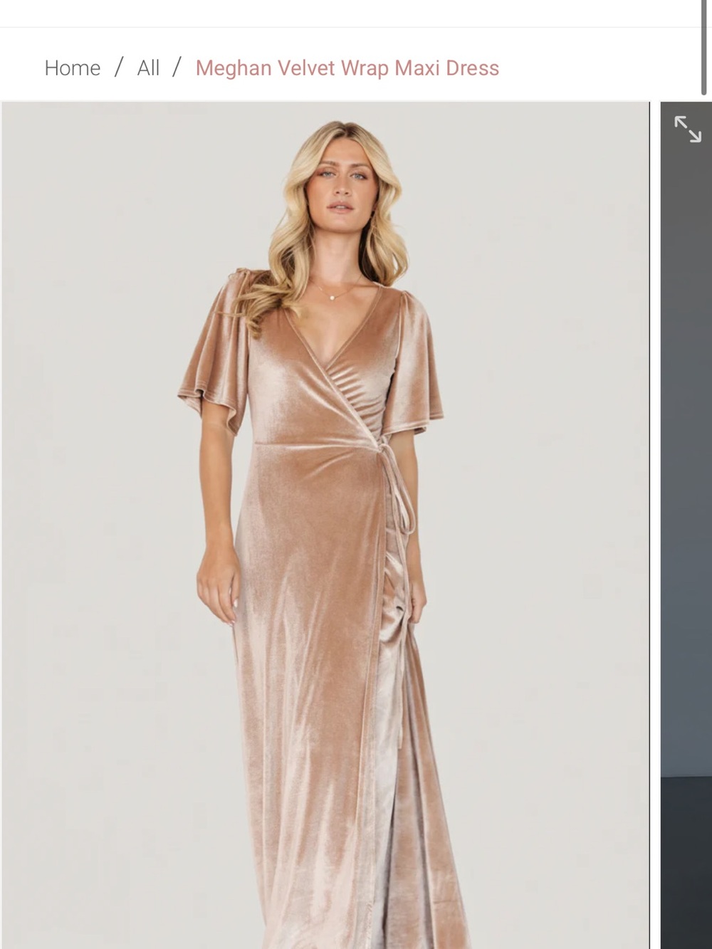 Baltic Born Meghan Velvet Wrap- Size XS